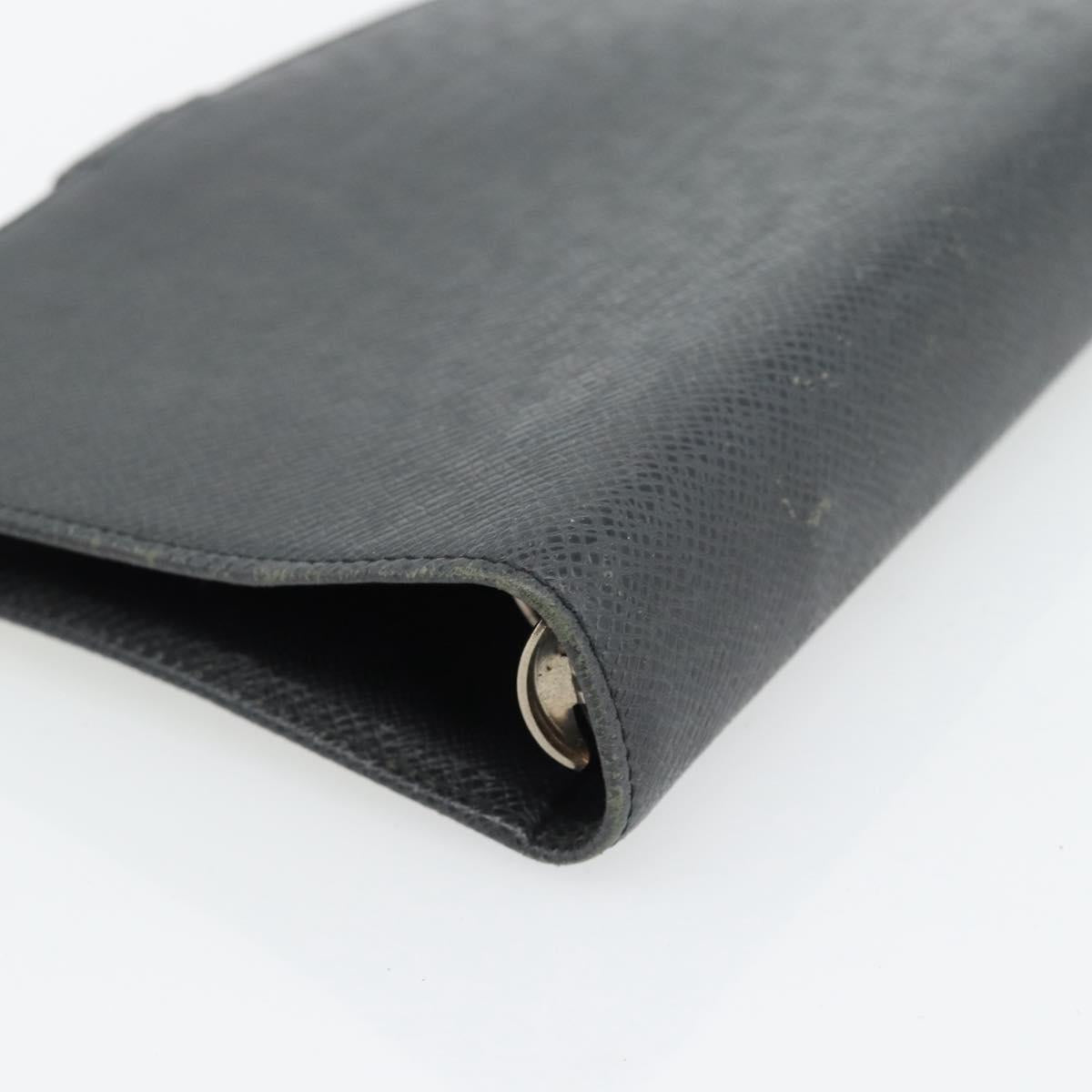 LOUIS VUITTON Taiga Agenda MM Day Planner Cover Ardoise R20222 LV Auth BA12980