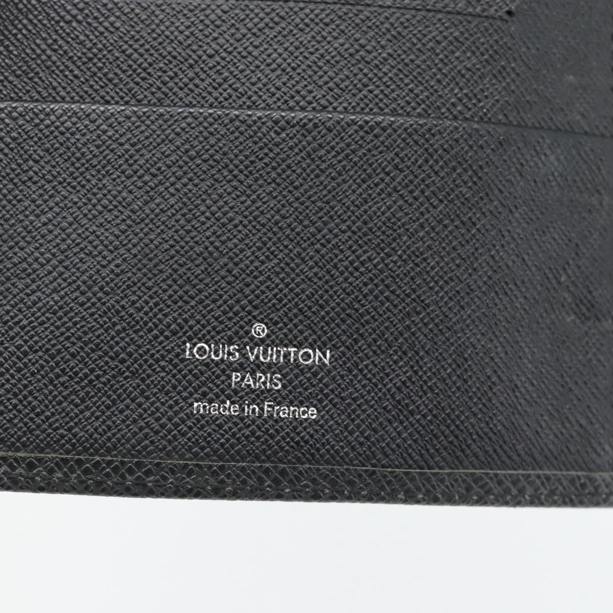 LOUIS VUITTON Taiga Agenda MM Day Planner Cover Ardoise R20222 LV Auth BA12980