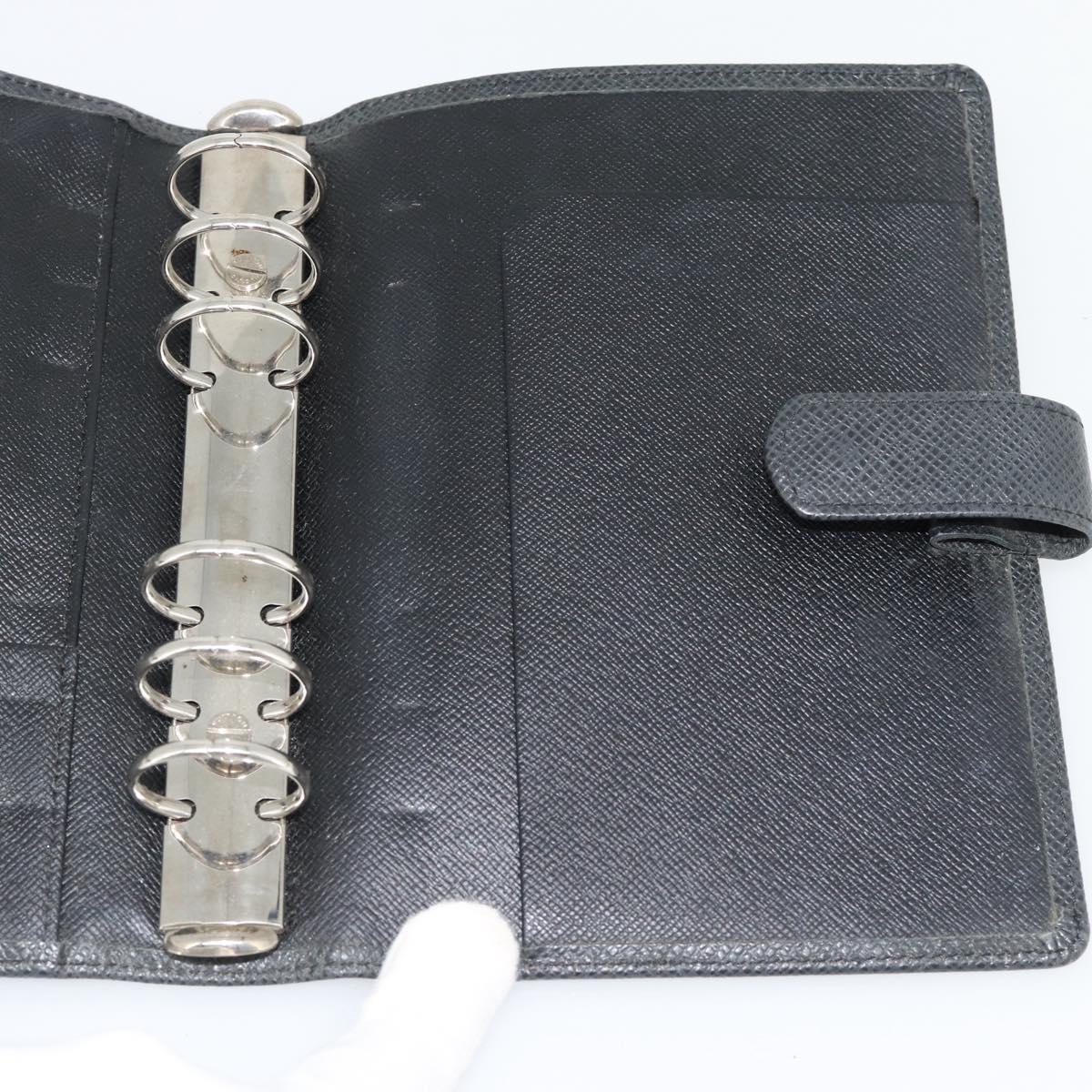 LOUIS VUITTON Taiga Agenda MM Day Planner Cover Ardoise R20222 LV Auth BA12980