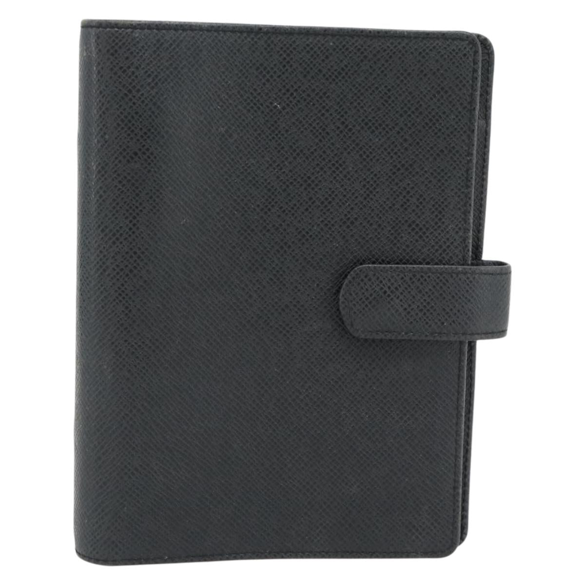 LOUIS VUITTON Taiga Agenda MM Day Planner Cover Ardoise R20222 LV Auth BA12980