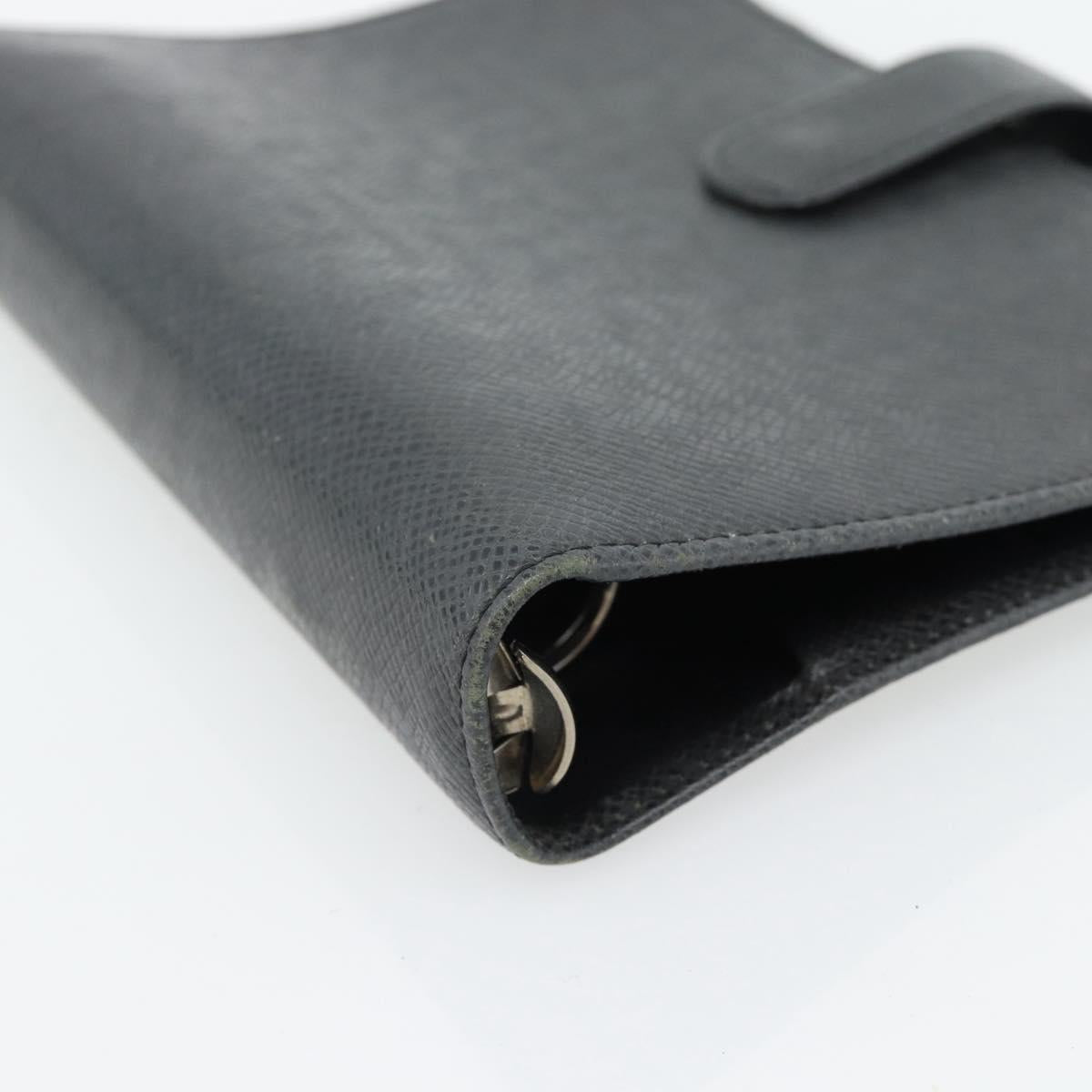 LOUIS VUITTON Taiga Agenda MM Day Planner Cover Ardoise R20222 LV Auth BA12980