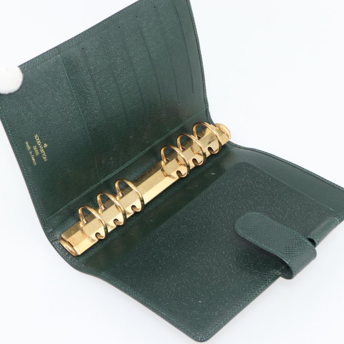 LOUIS VUITTON Taiga Agenda MM Day Planner Cover Epicea R20403 LV Auth BA12981