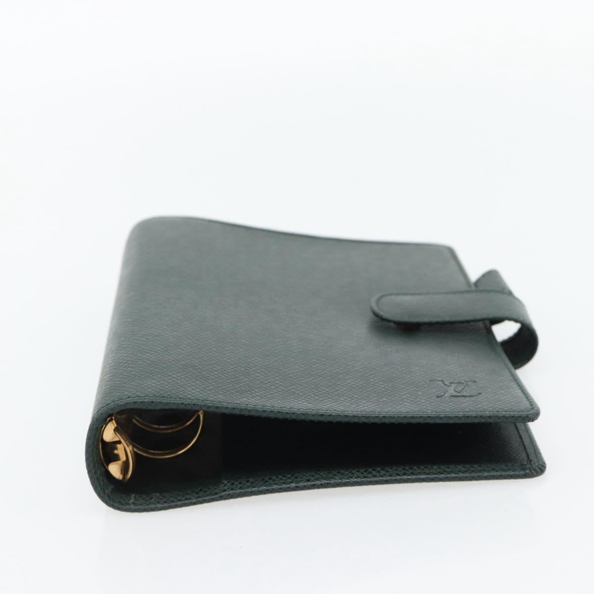LOUIS VUITTON Taiga Agenda MM Day Planner Cover Epicea R20403 LV Auth BA12981