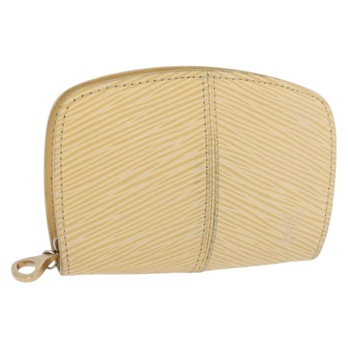 LOUIS VUITTON Epi Porte Monnaie Z Coin Purse Vanilla LV Auth BA12983