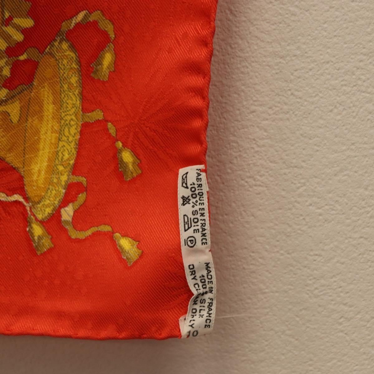HERMES Carre 90 Scarf ""Les Fêtes du Roi Soleil"" Silk Multicolor Auth BA12985