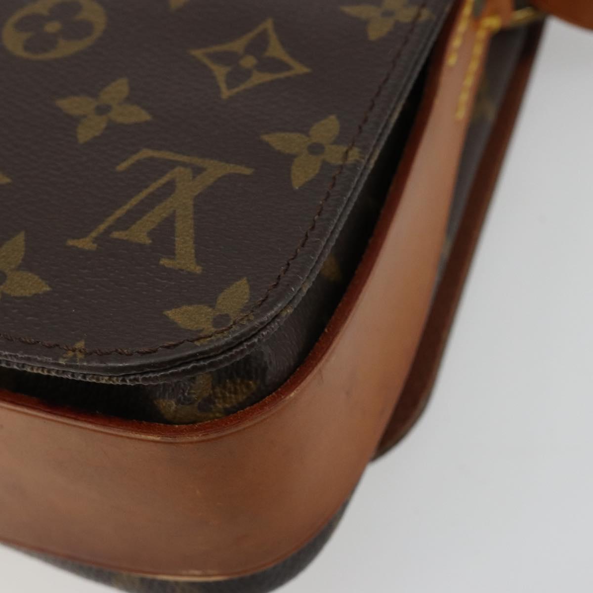 LOUIS VUITTON Monogram Cartouchiere MM Shoulder Bag M51253 LV Auth BA13002