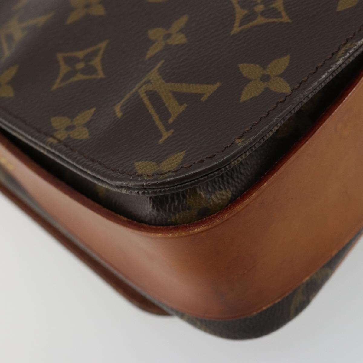 LOUIS VUITTON Monogram Cartouchiere MM Shoulder Bag M51253 LV Auth BA13002