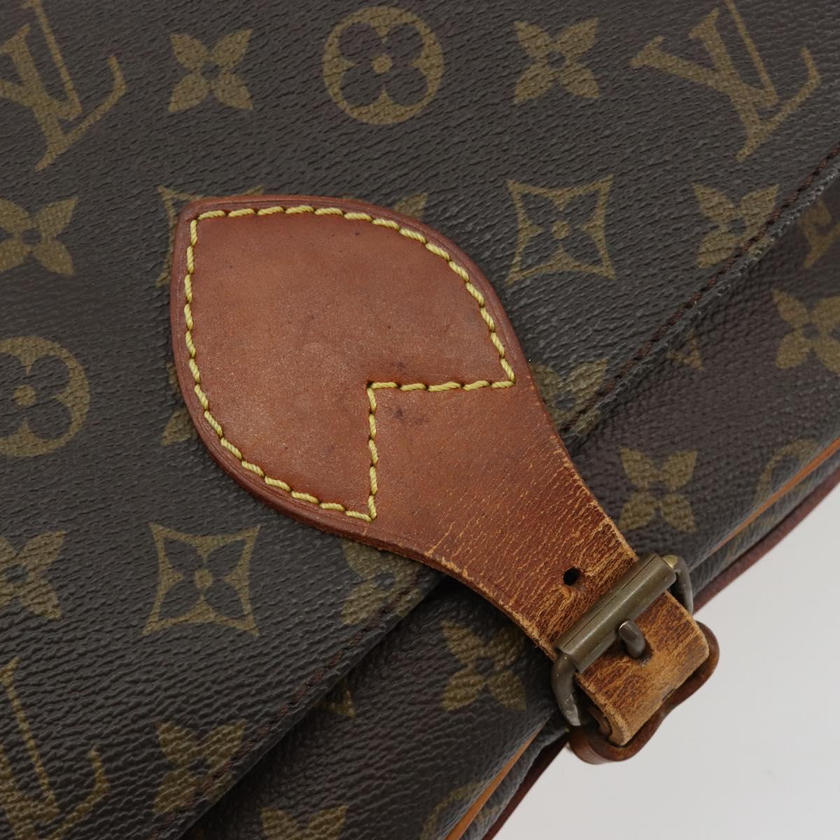 LOUIS VUITTON Monogram Cartouchiere MM Shoulder Bag M51253 LV Auth BA13002