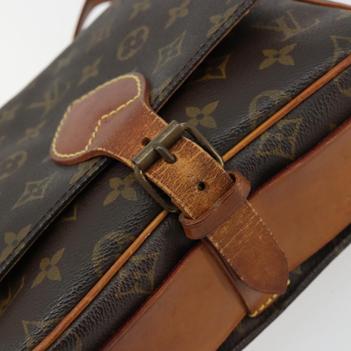 LOUIS VUITTON Monogram Cartouchiere MM Shoulder Bag M51253 LV Auth BA13002