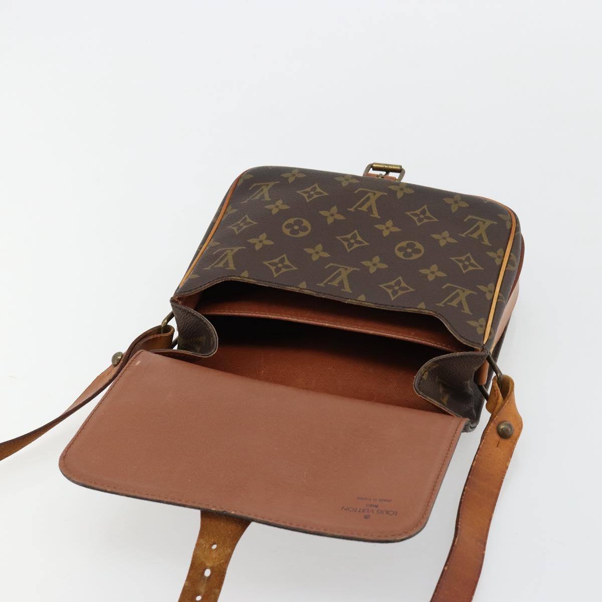LOUIS VUITTON Monogram Cartouchiere MM Shoulder Bag M51253 LV Auth BA13002