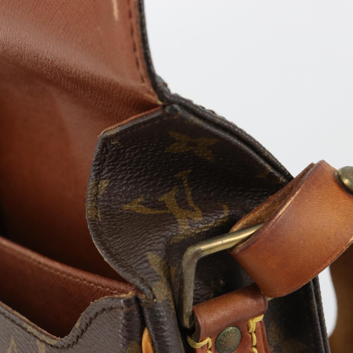 LOUIS VUITTON Monogram Cartouchiere MM Shoulder Bag M51253 LV Auth BA13002