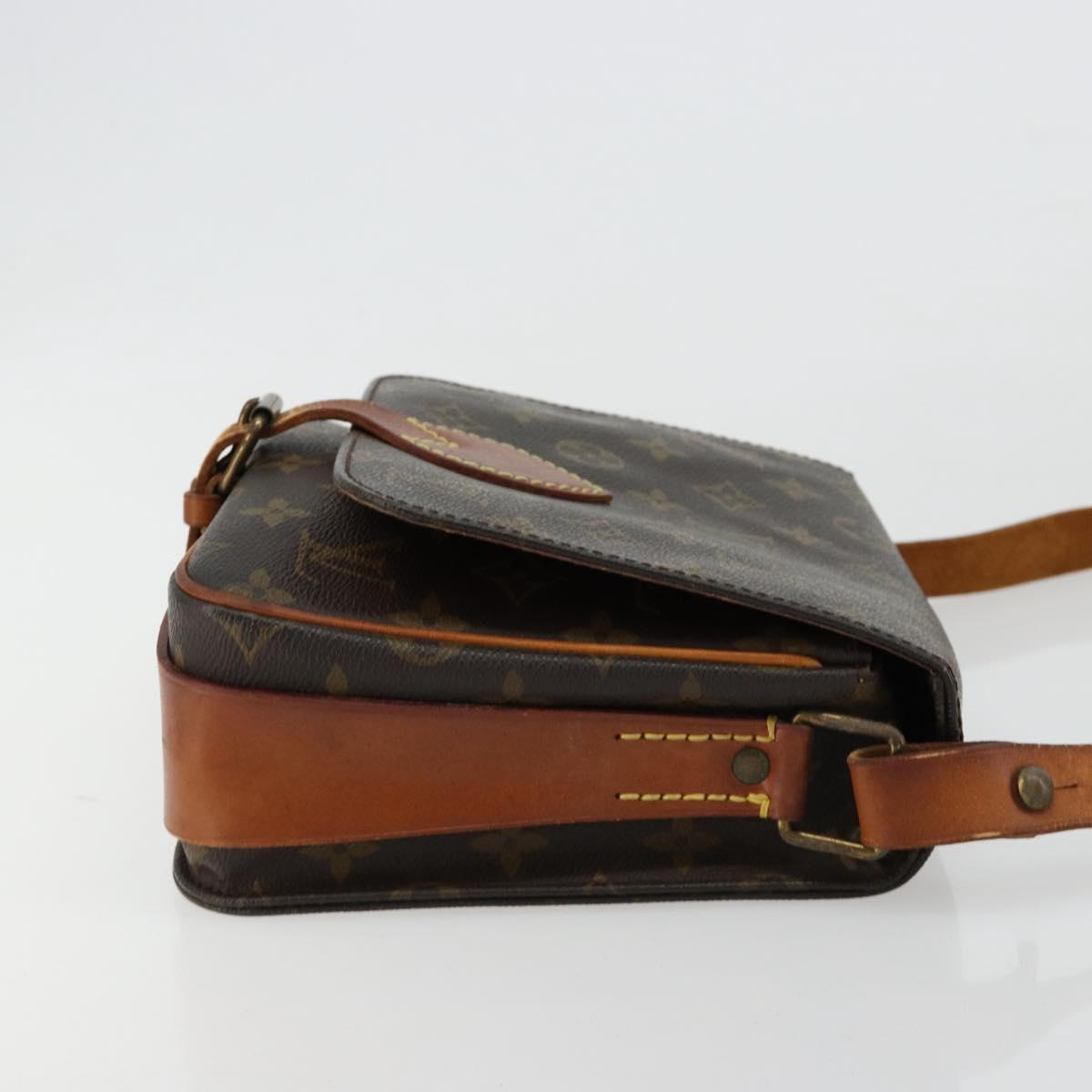LOUIS VUITTON Monogram Cartouchiere MM Shoulder Bag M51253 LV Auth BA13002