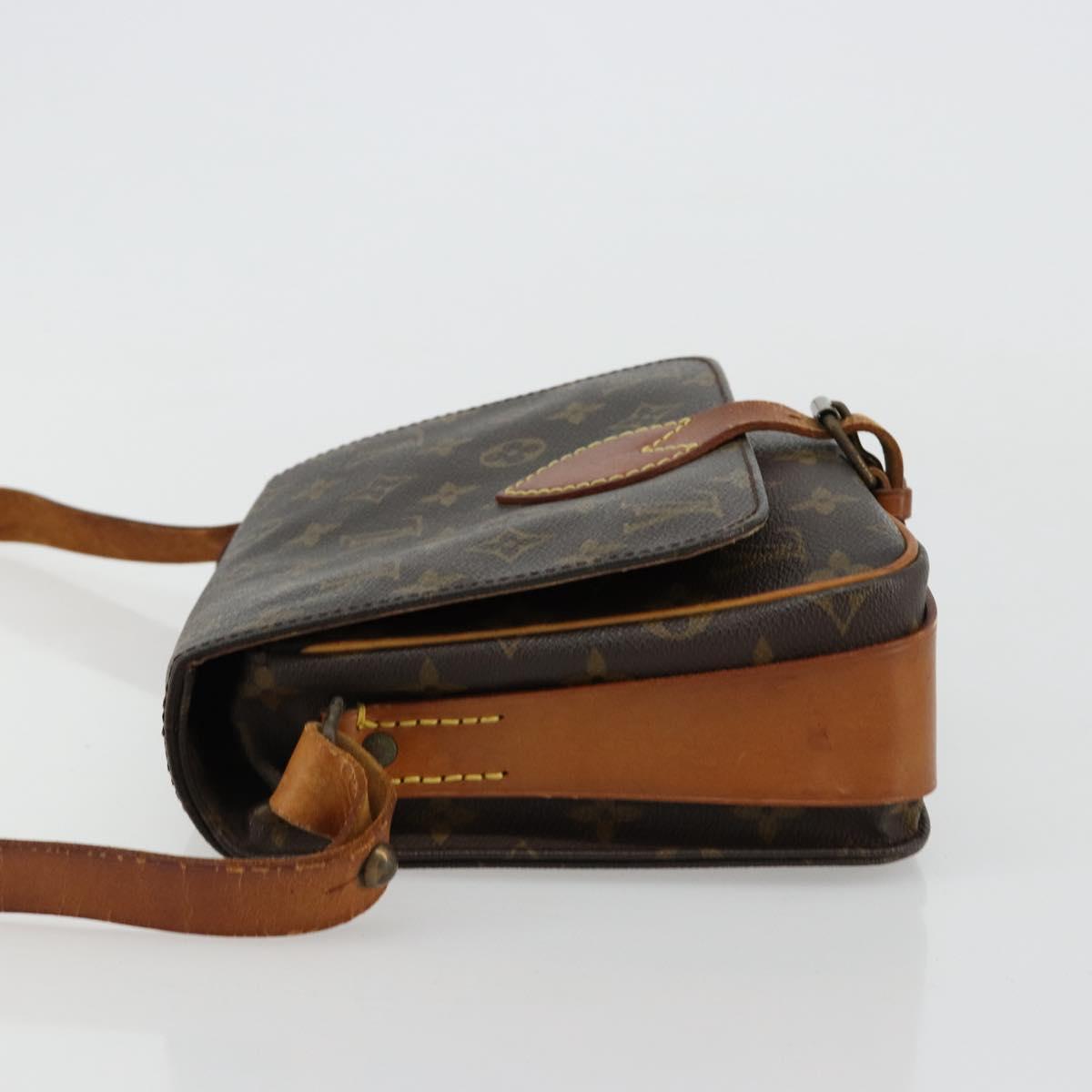 LOUIS VUITTON Monogram Cartouchiere MM Shoulder Bag M51253 LV Auth BA13002