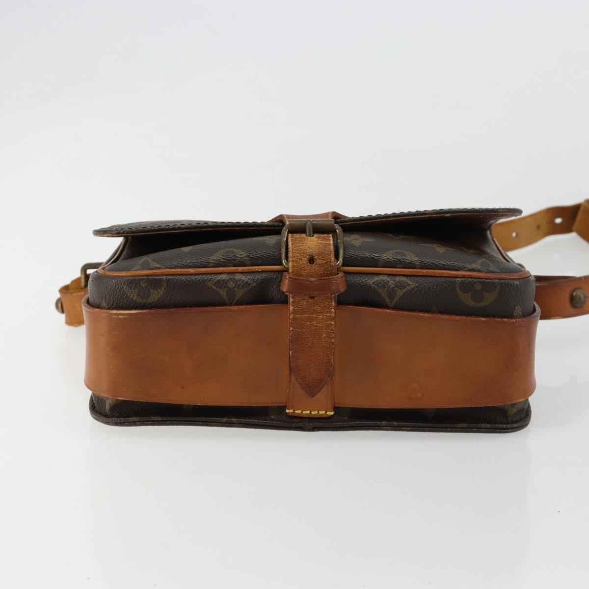 LOUIS VUITTON Monogram Cartouchiere MM Shoulder Bag M51253 LV Auth BA13002