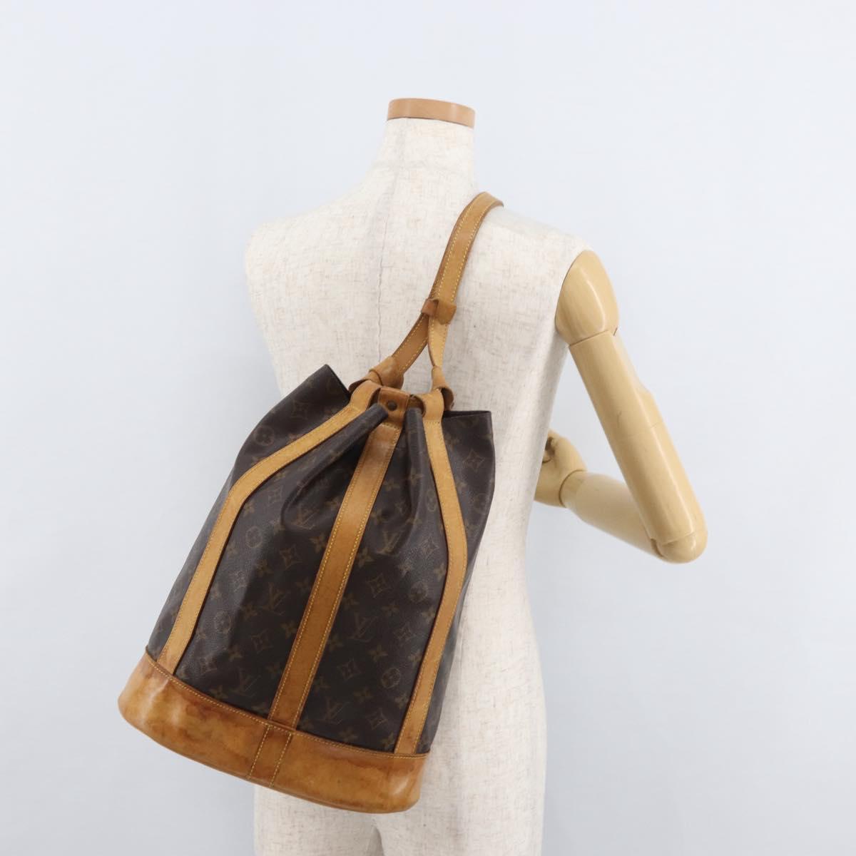 LOUIS VUITTON Monogram Randonnee PM Shoulder Bag M42243 LV Auth BA13004