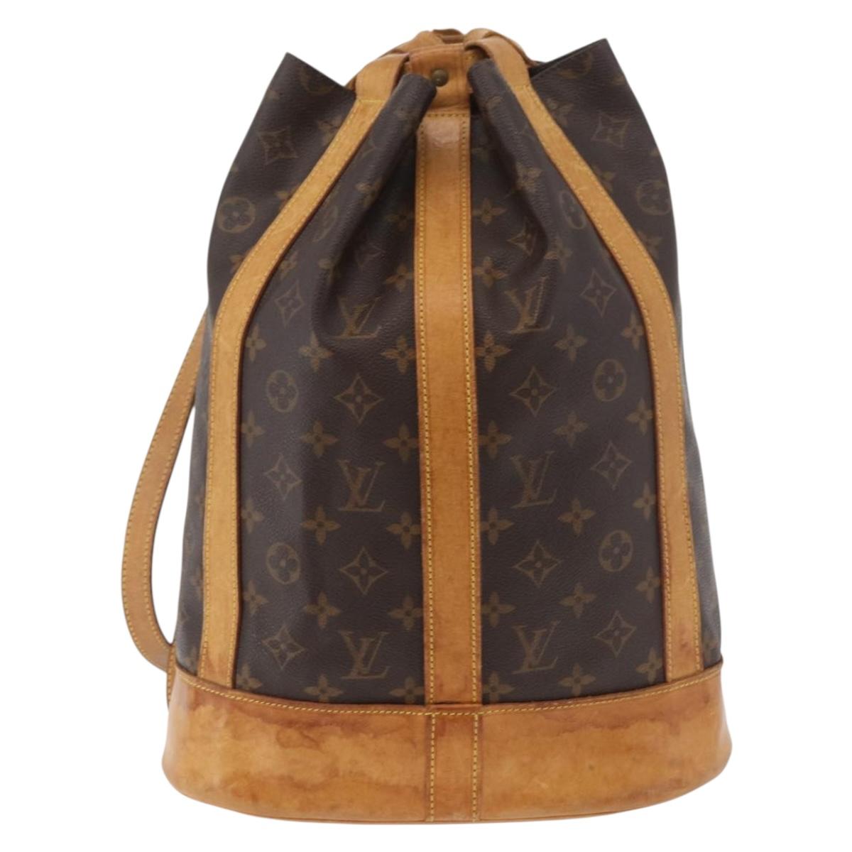 LOUIS VUITTON Monogram Randonnee PM Shoulder Bag M42243 LV Auth BA13004
