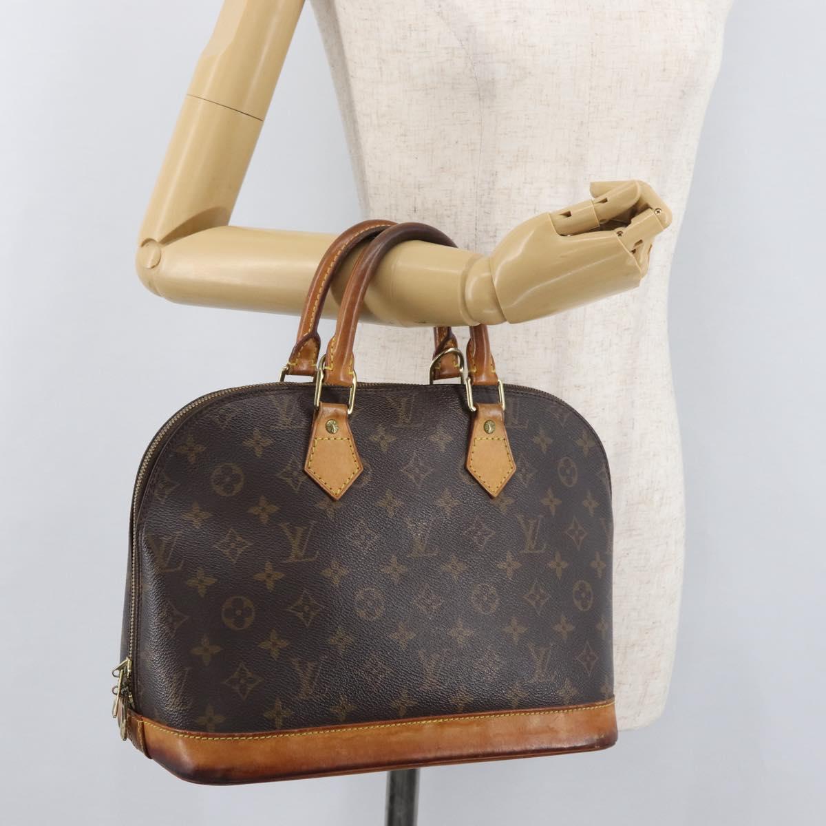 LOUIS VUITTON Monogram Alma Hand Bag M51130 LV Auth BA13011