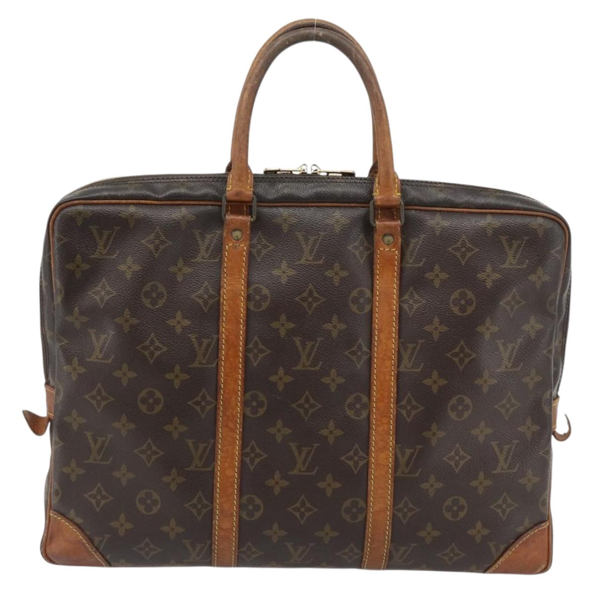 LOUIS VUITTON Monogram Porte Documents Voyage Business Bag M53361 Auth BA13014