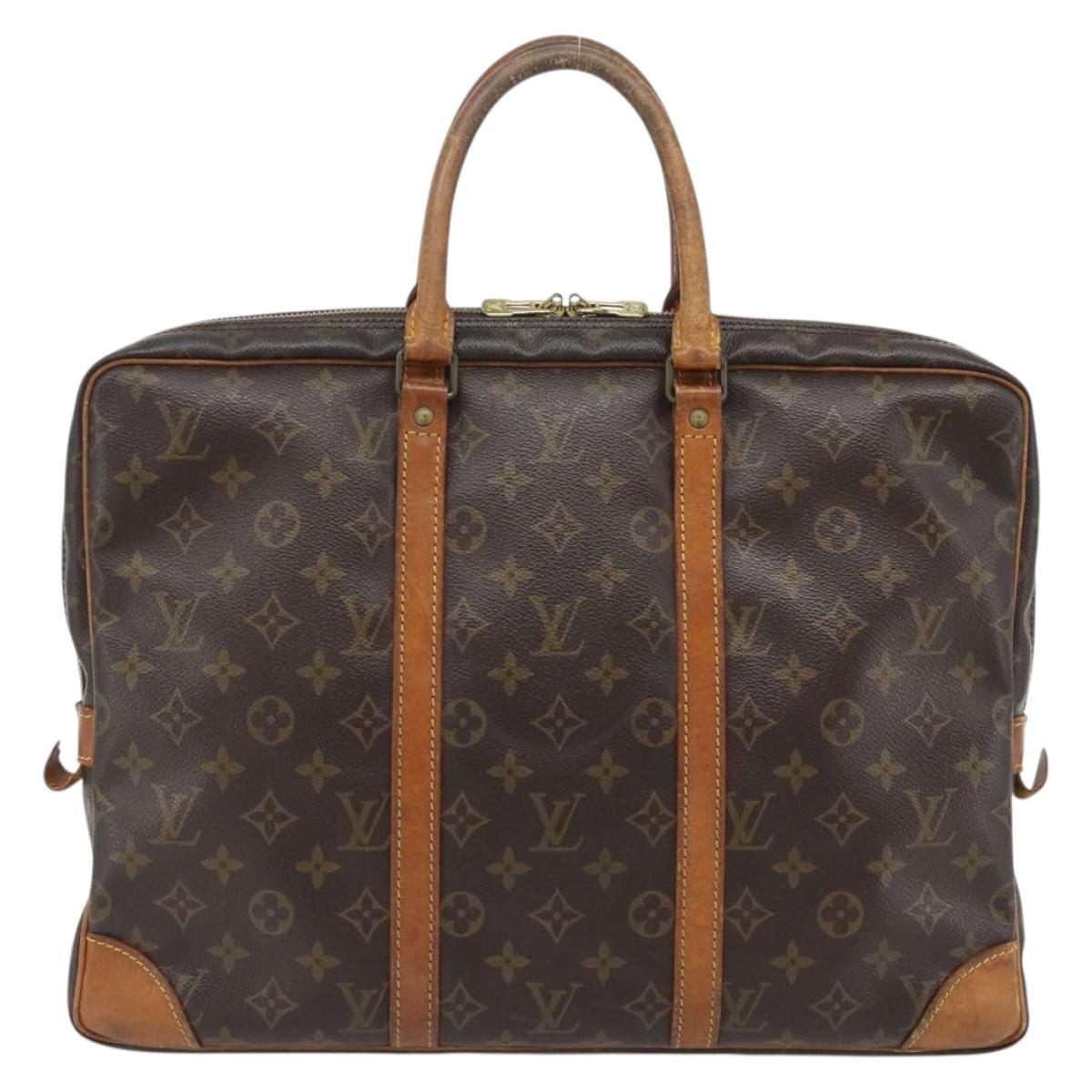 LOUIS VUITTON Monogram Porte Documents Voyage Business Bag M53361 Auth BA13014