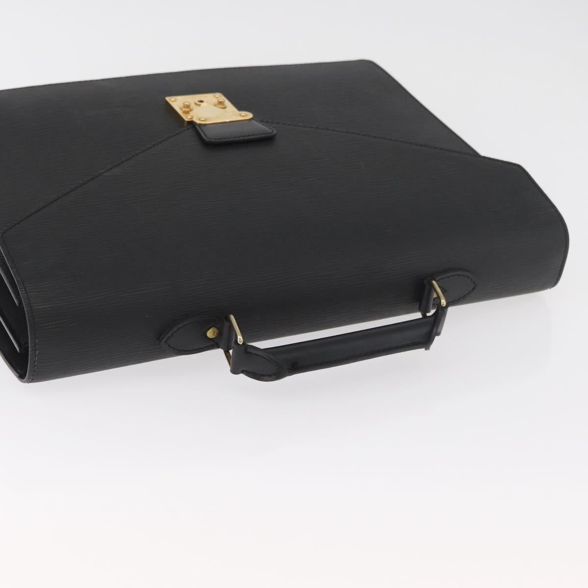 LOUIS VUITTON Epi Serviette Conseiller Business Bag Black M54422 LV Auth BA13021