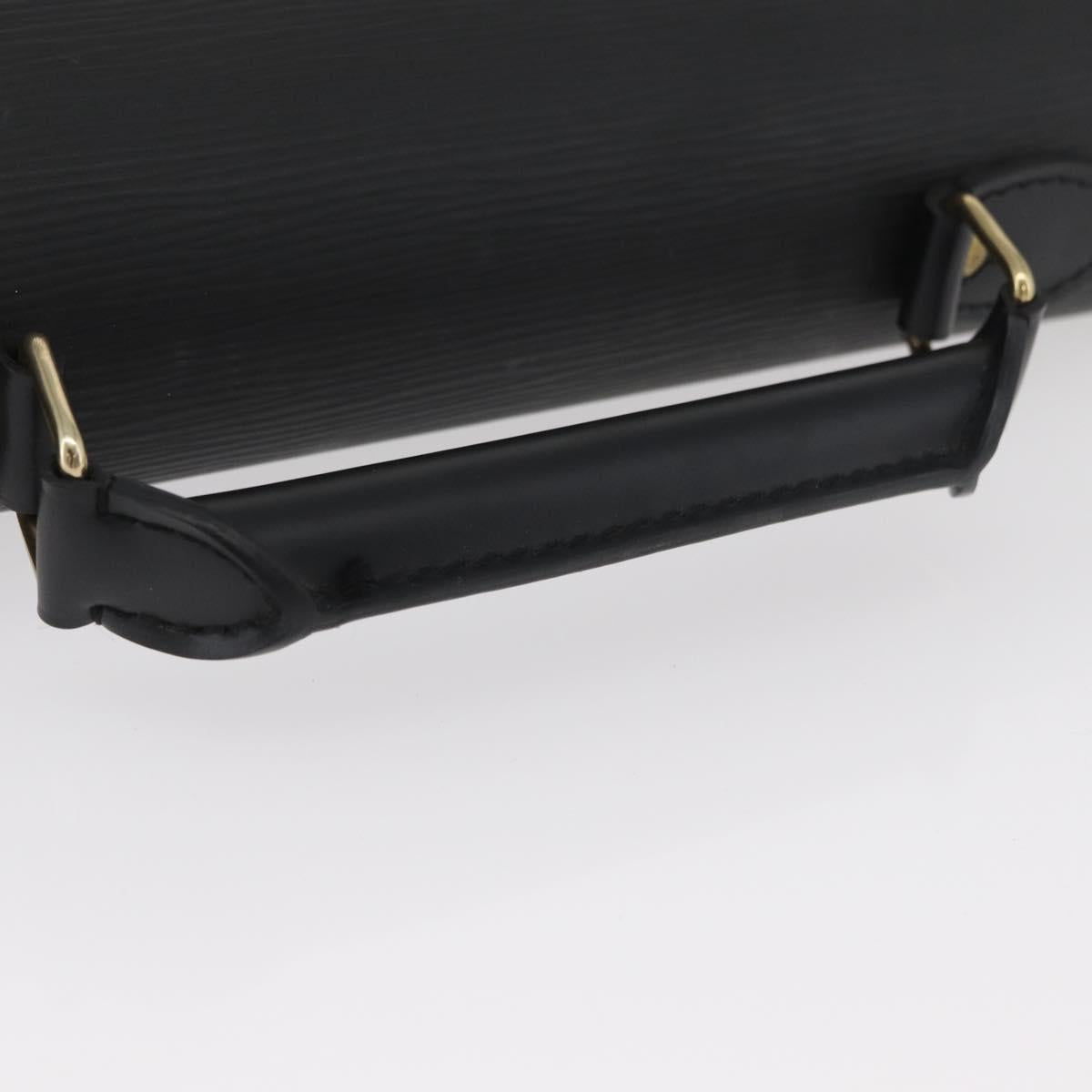 LOUIS VUITTON Epi Serviette Conseiller Business Bag Black M54422 LV Auth BA13021
