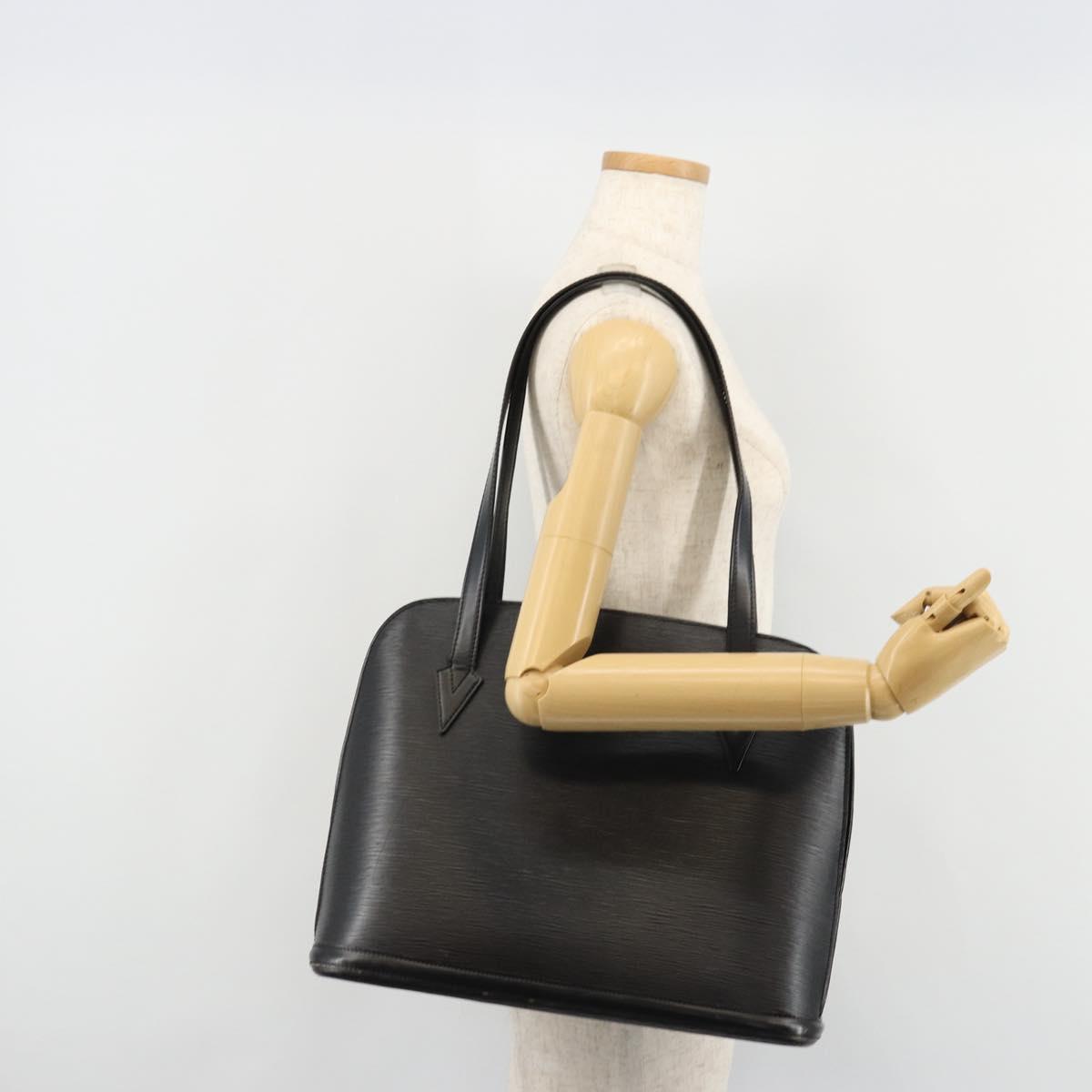 LOUIS VUITTON Epi Lussac Shoulder Bag Black M52282 LV Auth BA13025