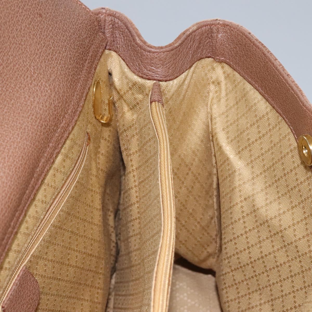 GUCCI Bamboo Hand Bag Suede Brown Gold 002 123 0322 Auth BA1303