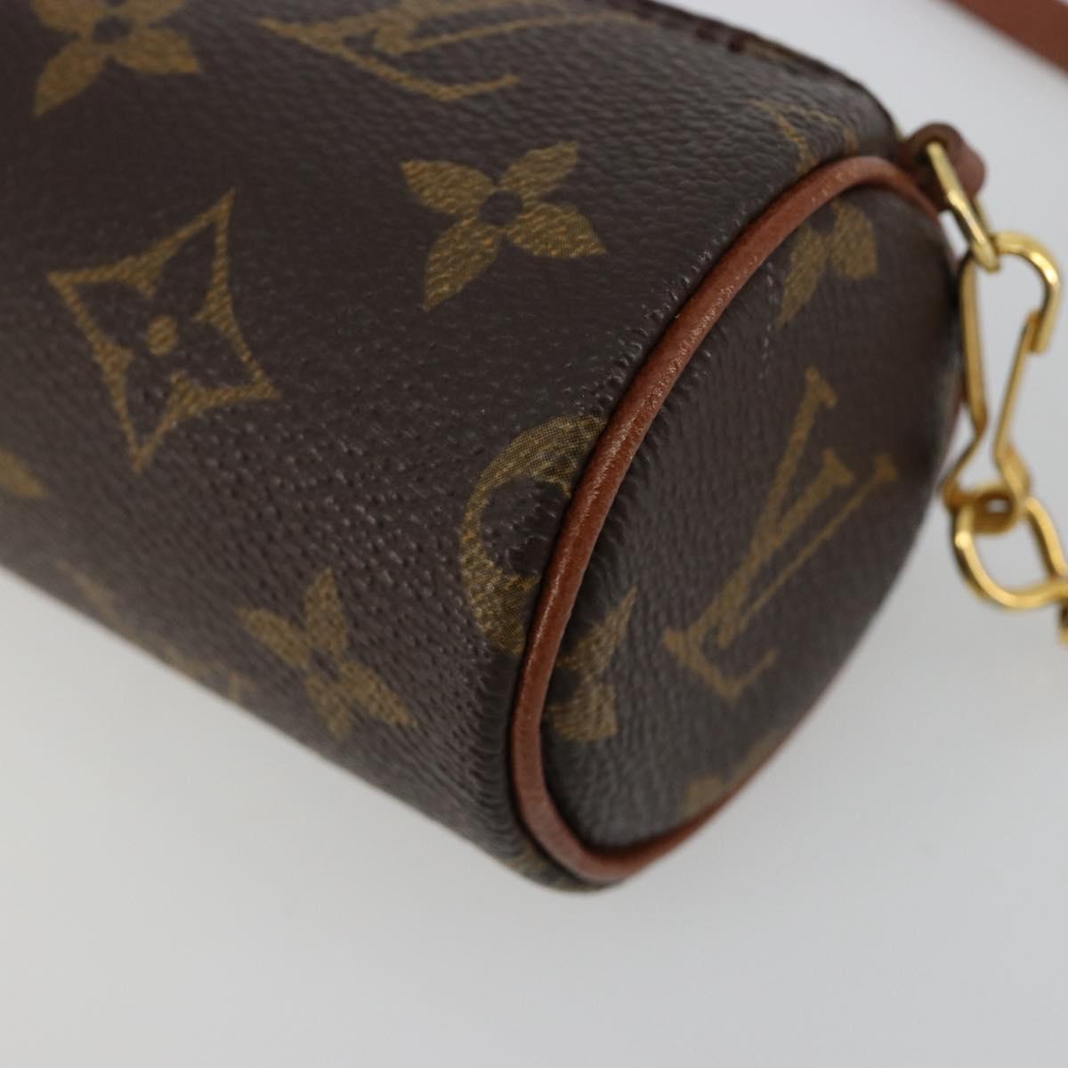 LOUIS VUITTON Monogram Papillon Pouch LV Auth BA13034