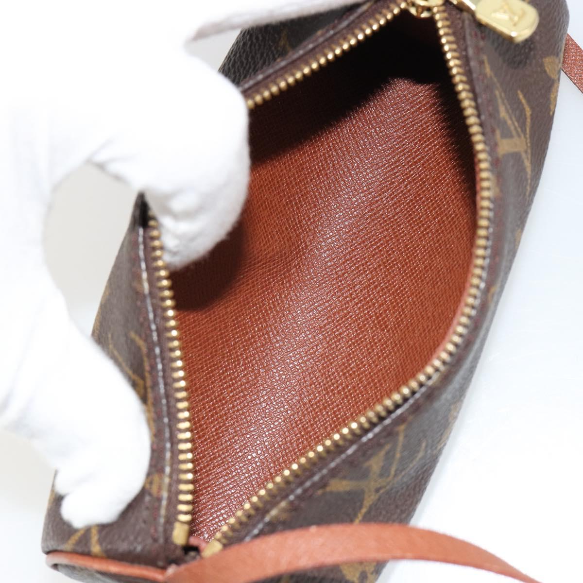 LOUIS VUITTON Monogram Papillon Pouch LV Auth BA13034