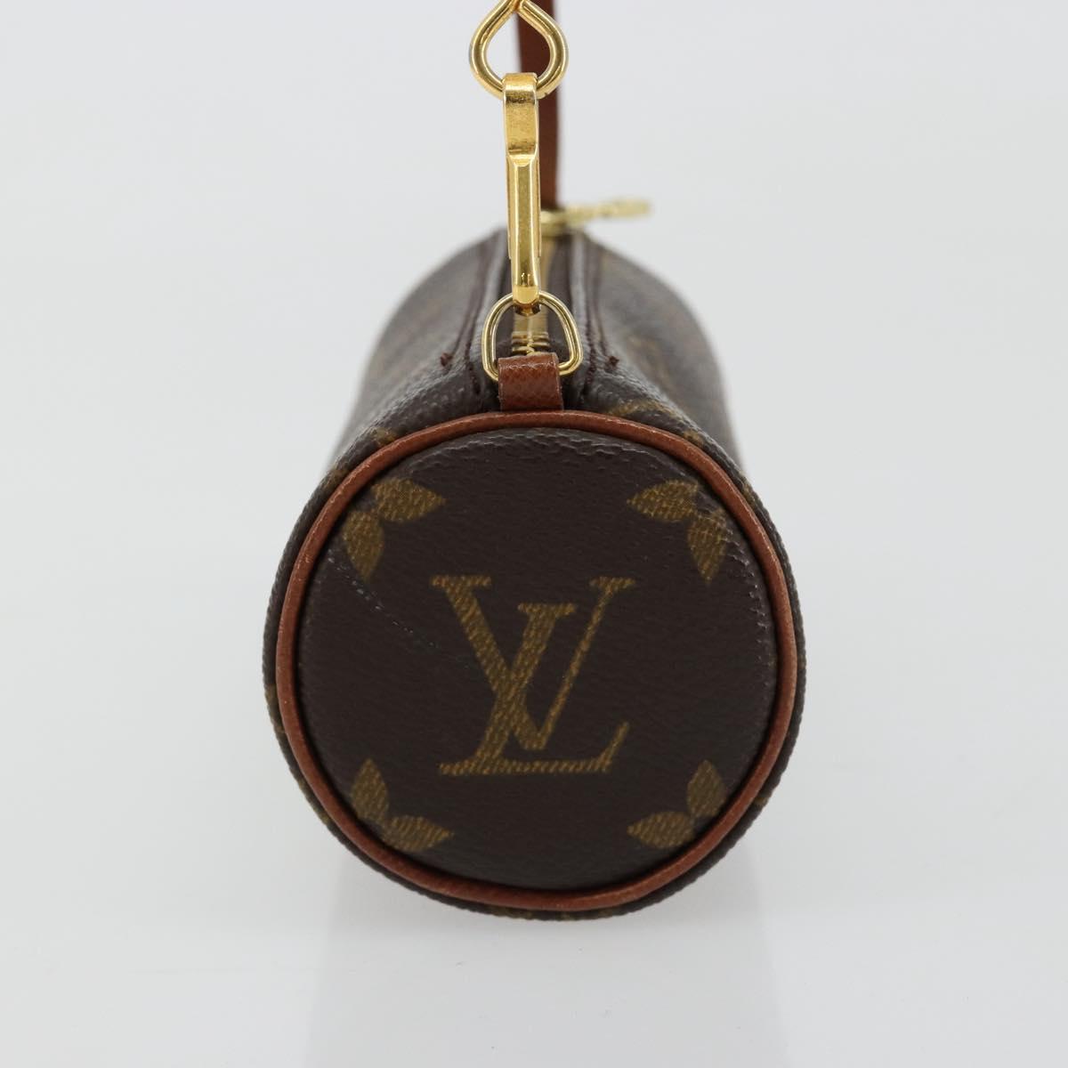 LOUIS VUITTON Monogram Papillon Pouch LV Auth BA13034