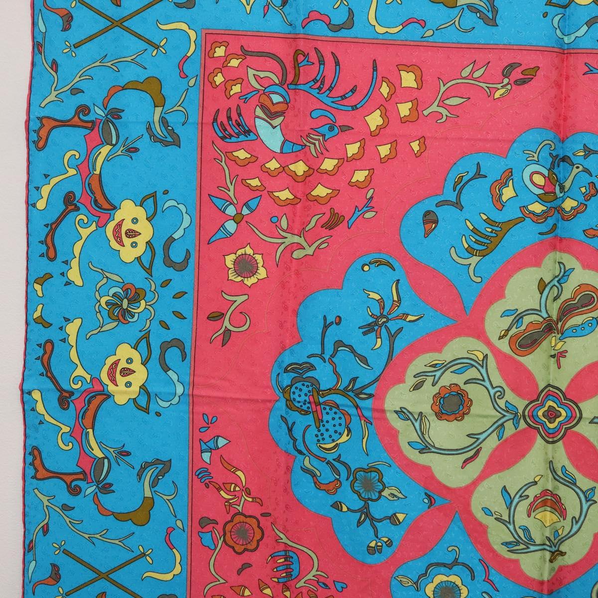 FENDI Scarf Silk Black Auth BA13048A