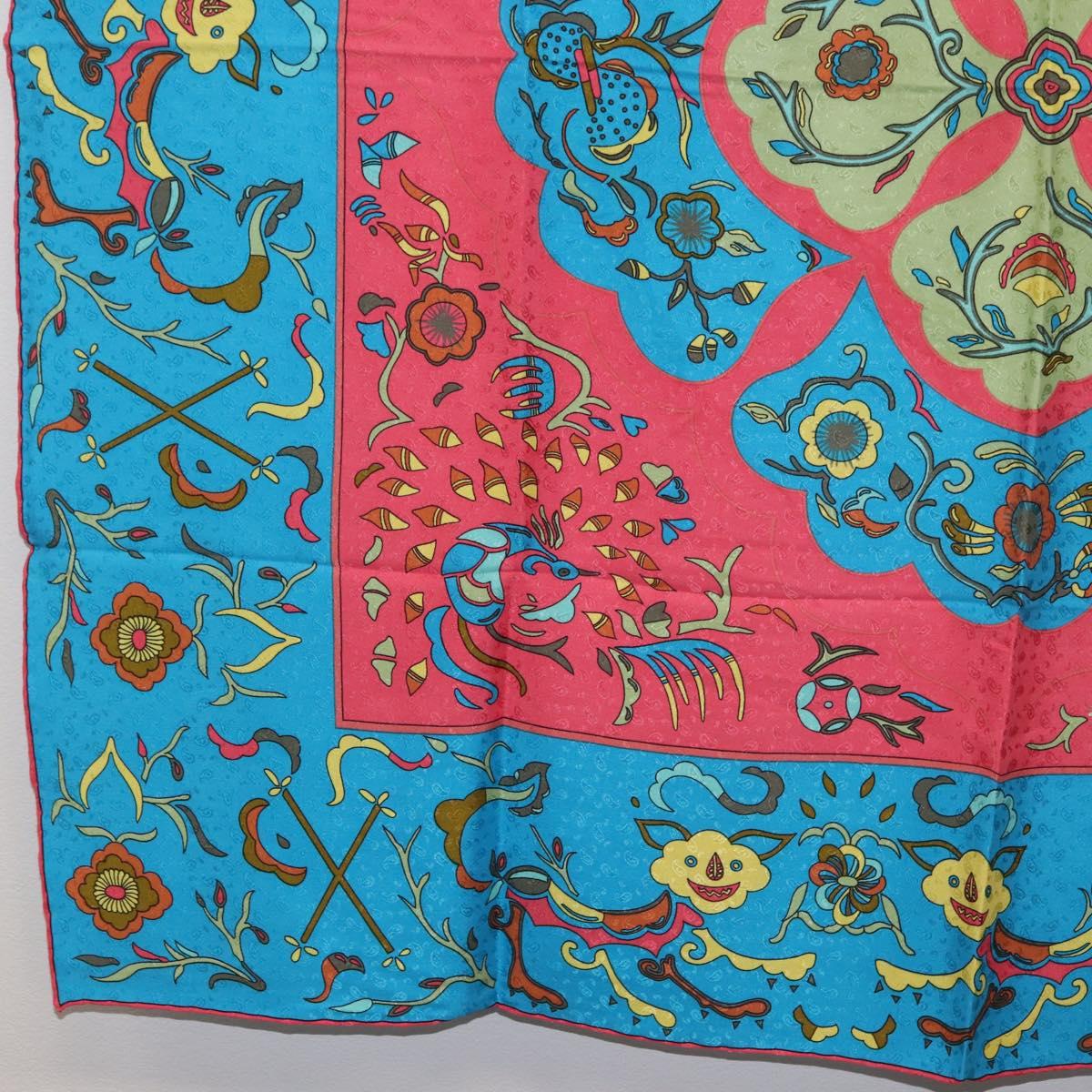 FENDI Scarf Silk Black Auth BA13048A