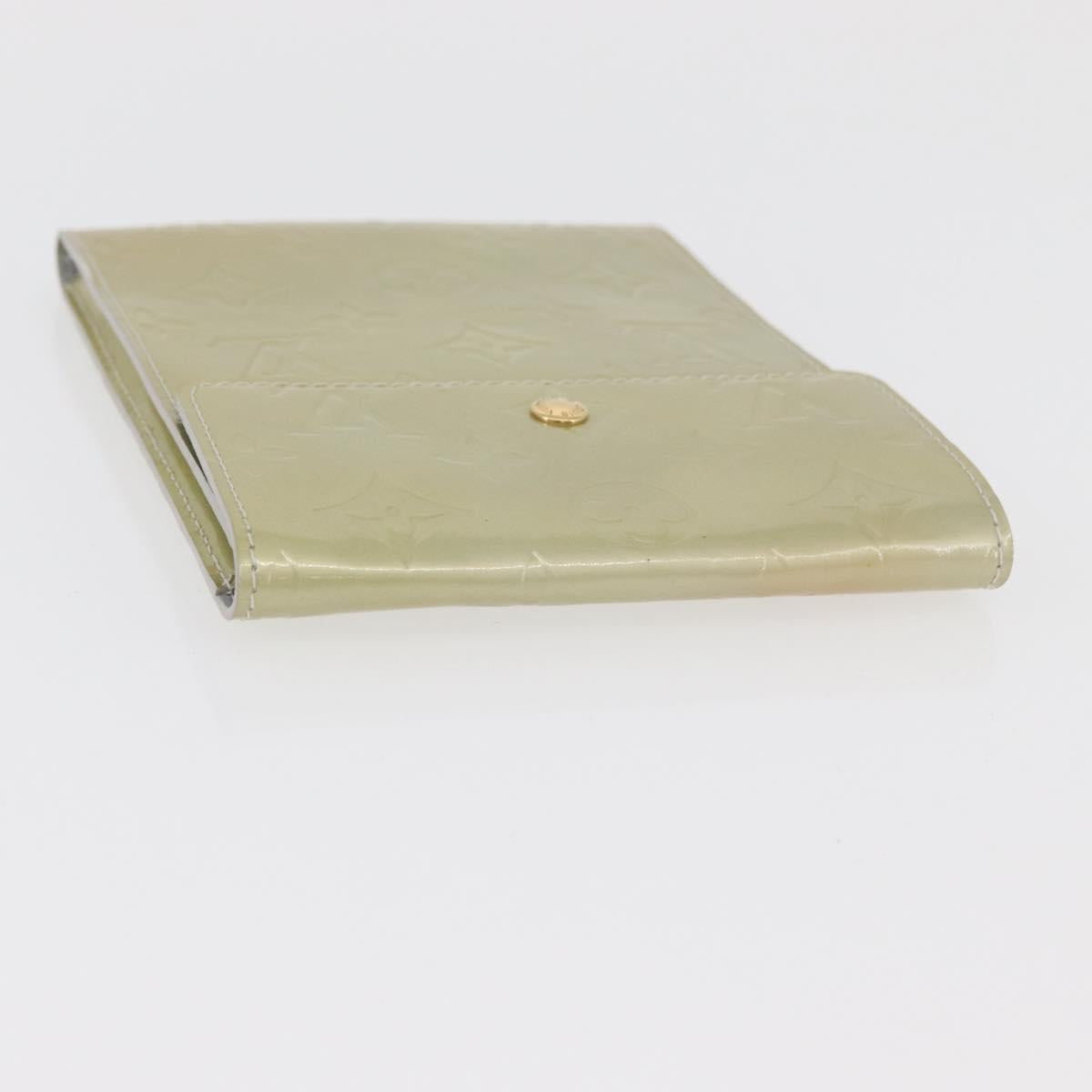 LOUIS VUITTON Monogram Vernis Planner 4 Set Beige LV Auth BA13050