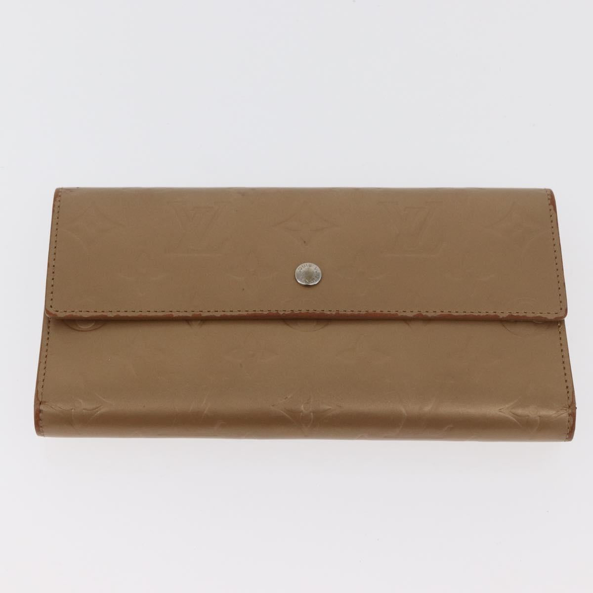 LOUIS VUITTON Monogram Vernis Planner 4 Set Beige LV Auth BA13050