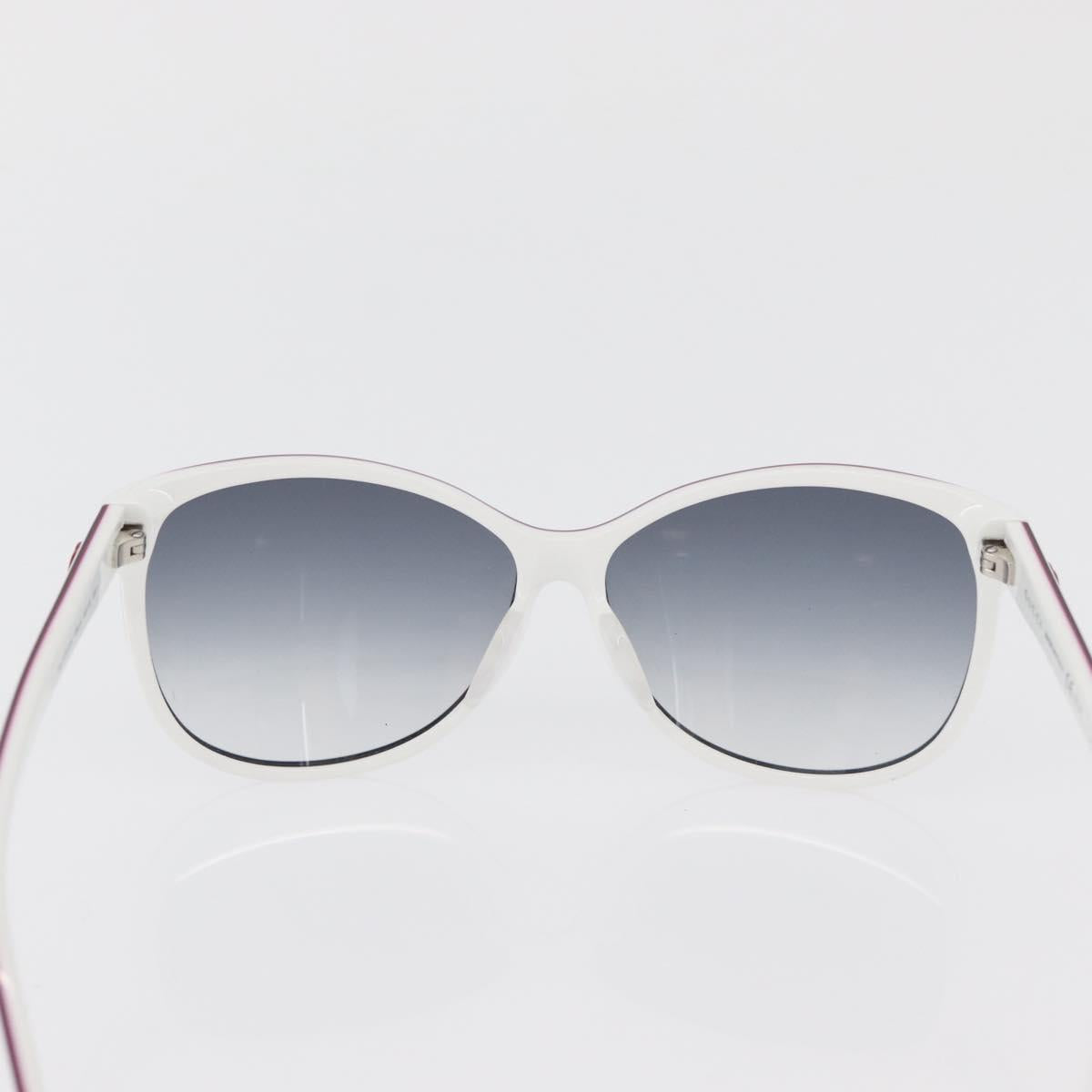 GUCCI Glasses Sunglasses plastic metal 2 Set Silver White Auth BA13055