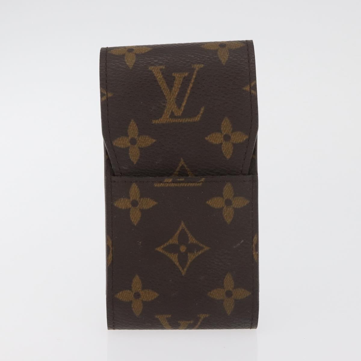 LOUIS VUITTON Monogram Damier Ebene Cigarette Case 2 Set LV Auth BA13056