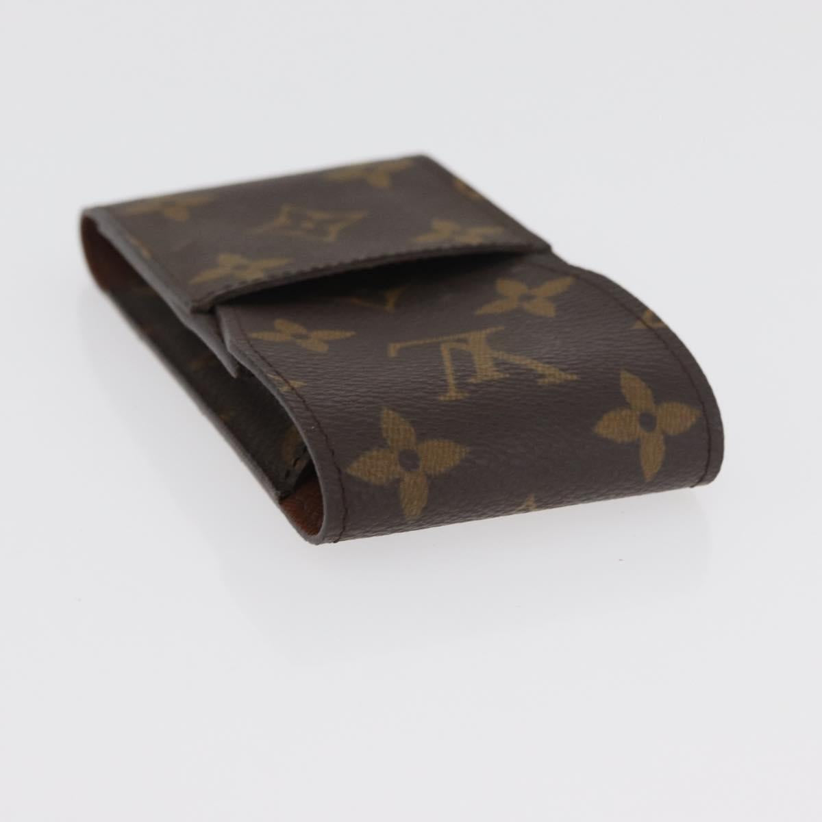 LOUIS VUITTON Monogram Damier Ebene Cigarette Case 2 Set LV Auth BA13056