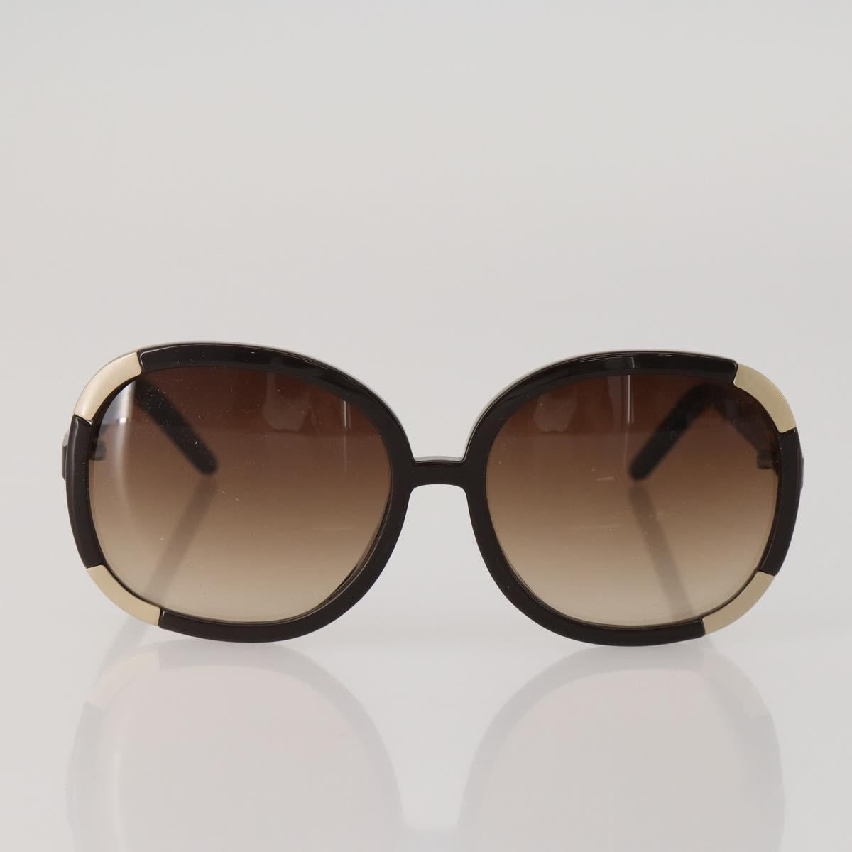 Chloe Sunglasses plastic 3 Set Brown White Auth BA13058