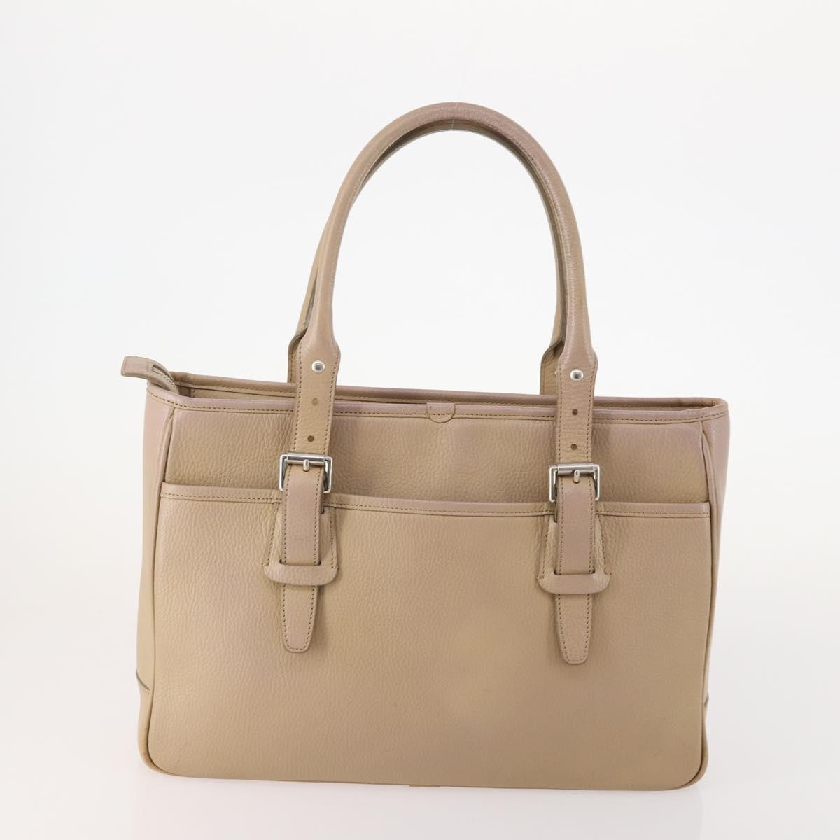 BURBERRY Shoulder Bag Leather plastic 2 Set Beige Brown Auth BA13064