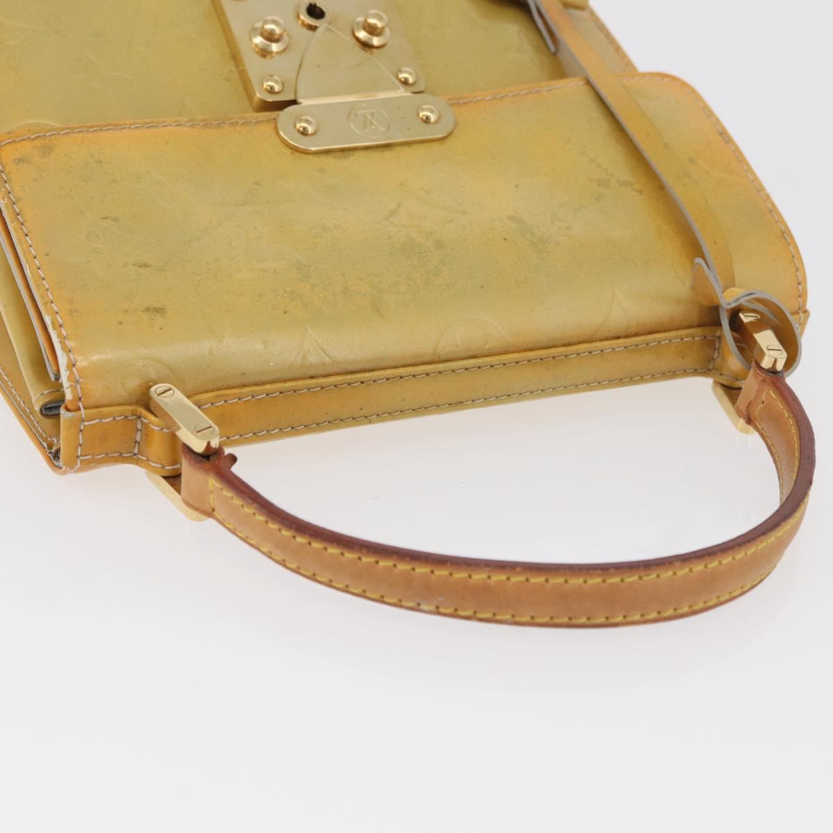 LOUIS VUITTON Monogram Vernis Spring Street Hand Bag Gris M91029 LV Auth BA13070
