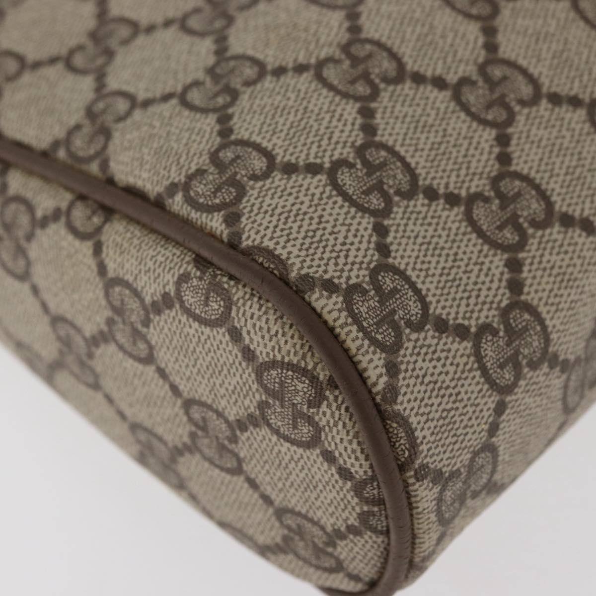 GUCCI GG Supreme Web Sherry Line Clutch Bag PVC Beige Red 89 01 012 Auth BA13074