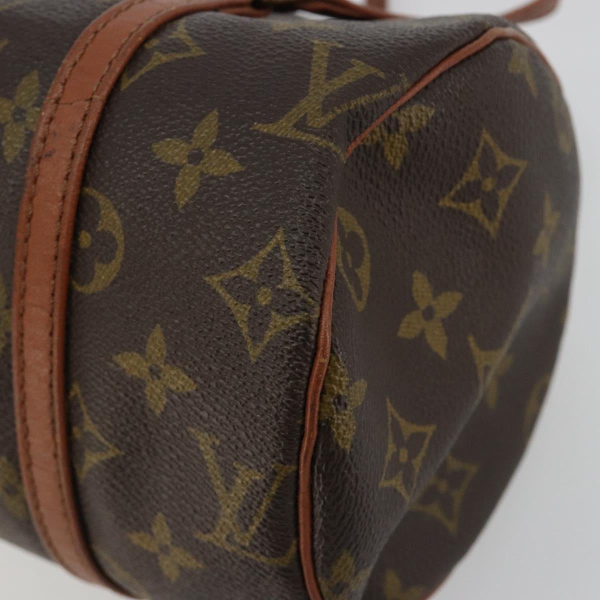 LOUIS VUITTON Damier Ebene Papillon 26 Hand Bag M51304 LV Auth BA13084