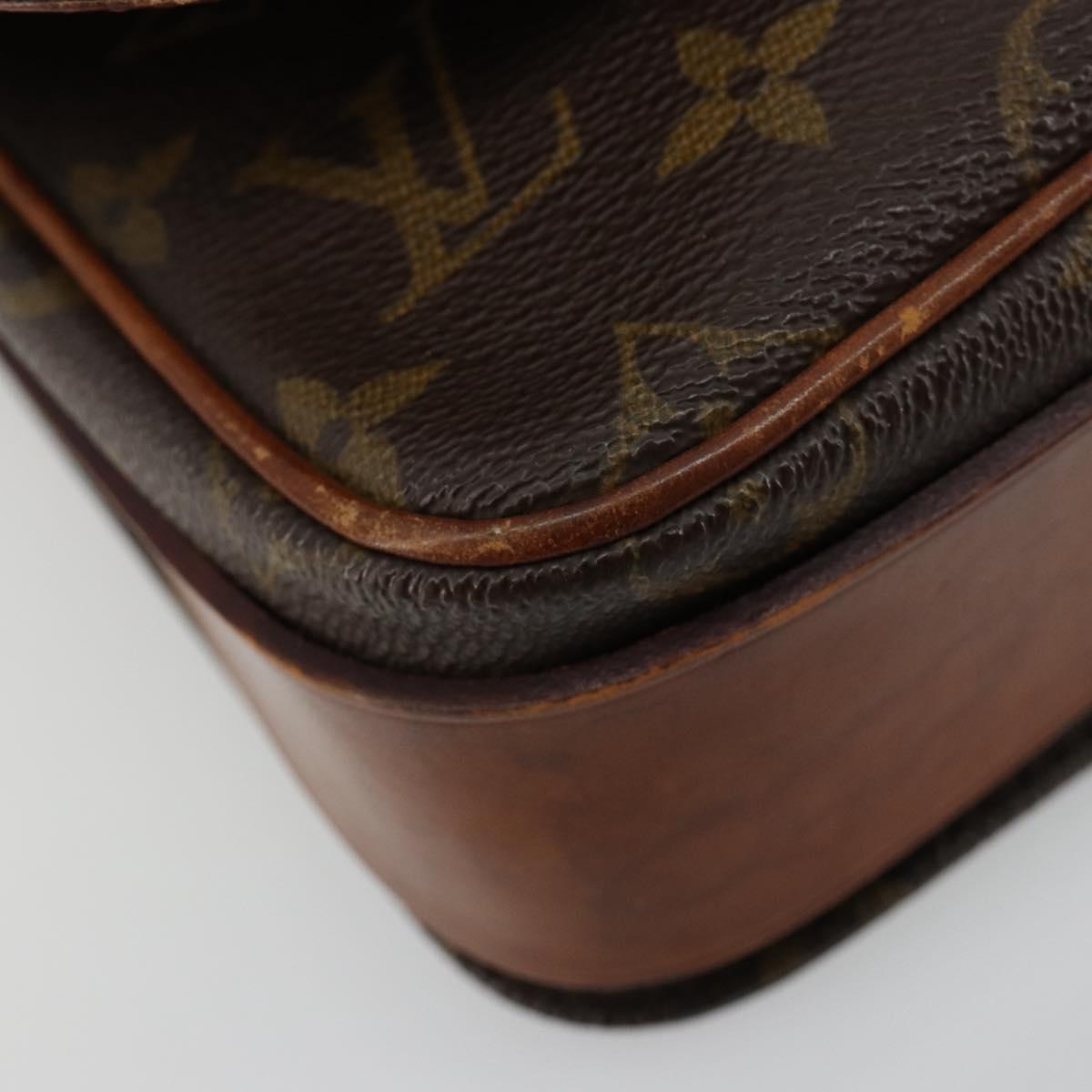 LOUIS VUITTON Monogram Cartouchiere MM Shoulder Bag M51253 LV Auth BA13085