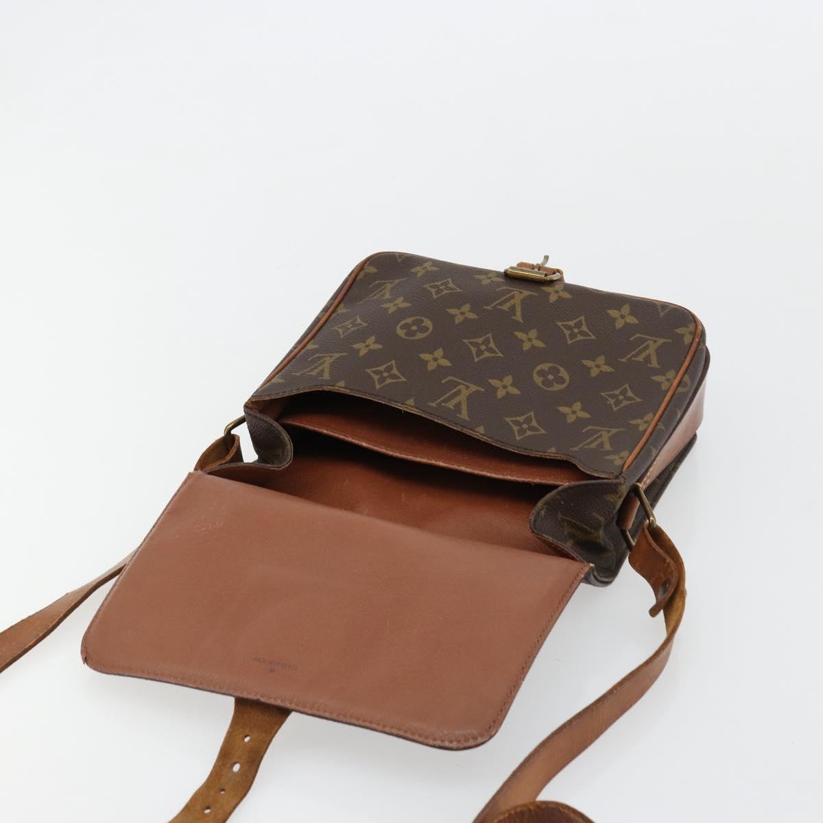 LOUIS VUITTON Monogram Cartouchiere MM Shoulder Bag M51253 LV Auth BA13085
