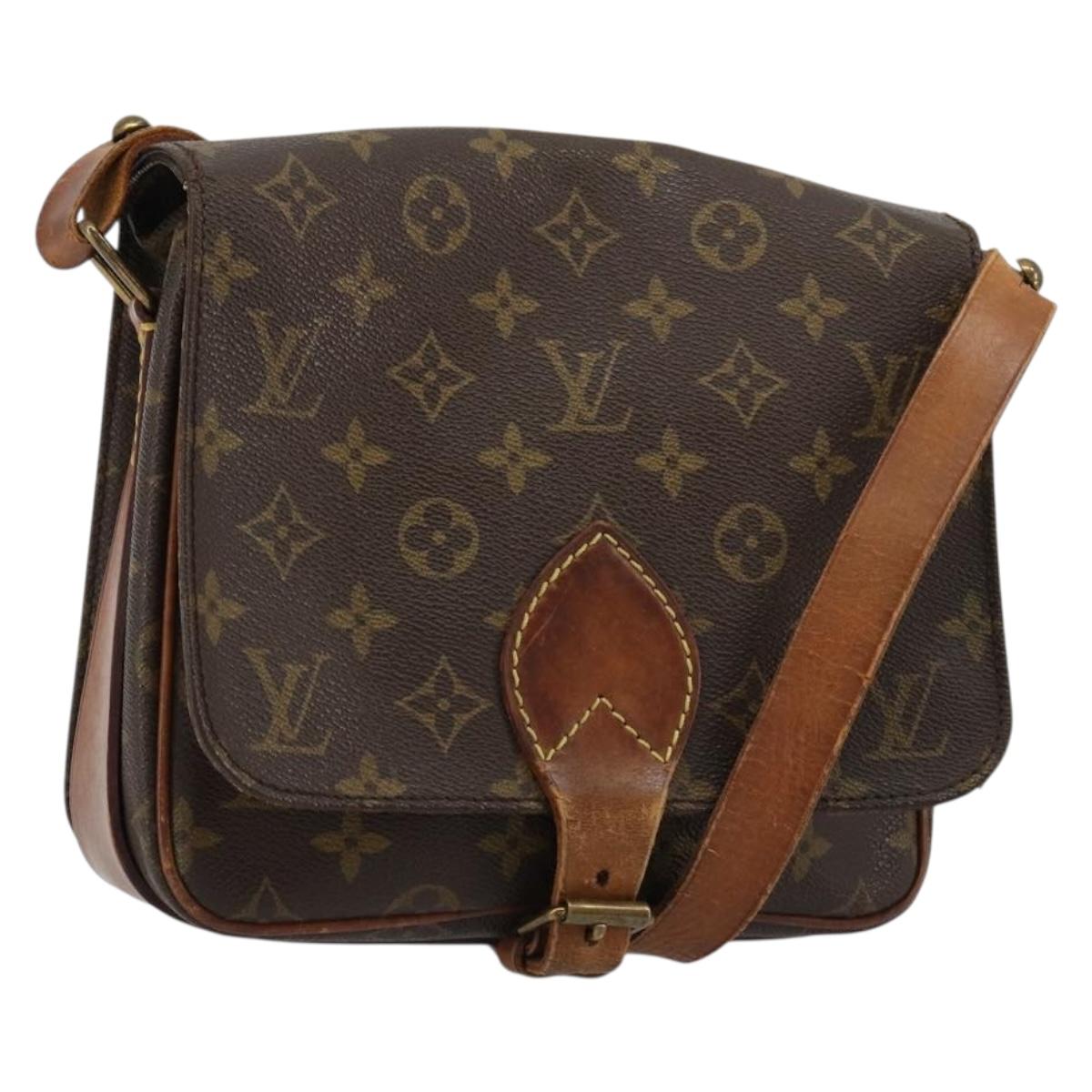LOUIS VUITTON Monogram Cartouchiere MM Shoulder Bag M51253 LV Auth BA13085