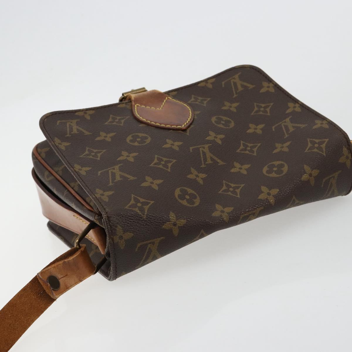 LOUIS VUITTON Monogram Cartouchiere MM Shoulder Bag M51253 LV Auth BA13085