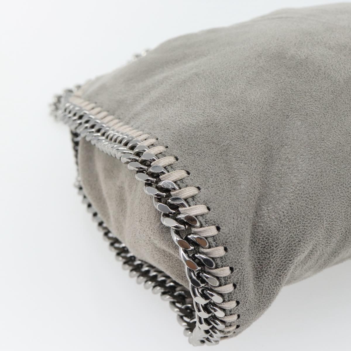 Stella MacCartney Chain Falabella Bag polyester 2way Gray 495151 Auth BA13093