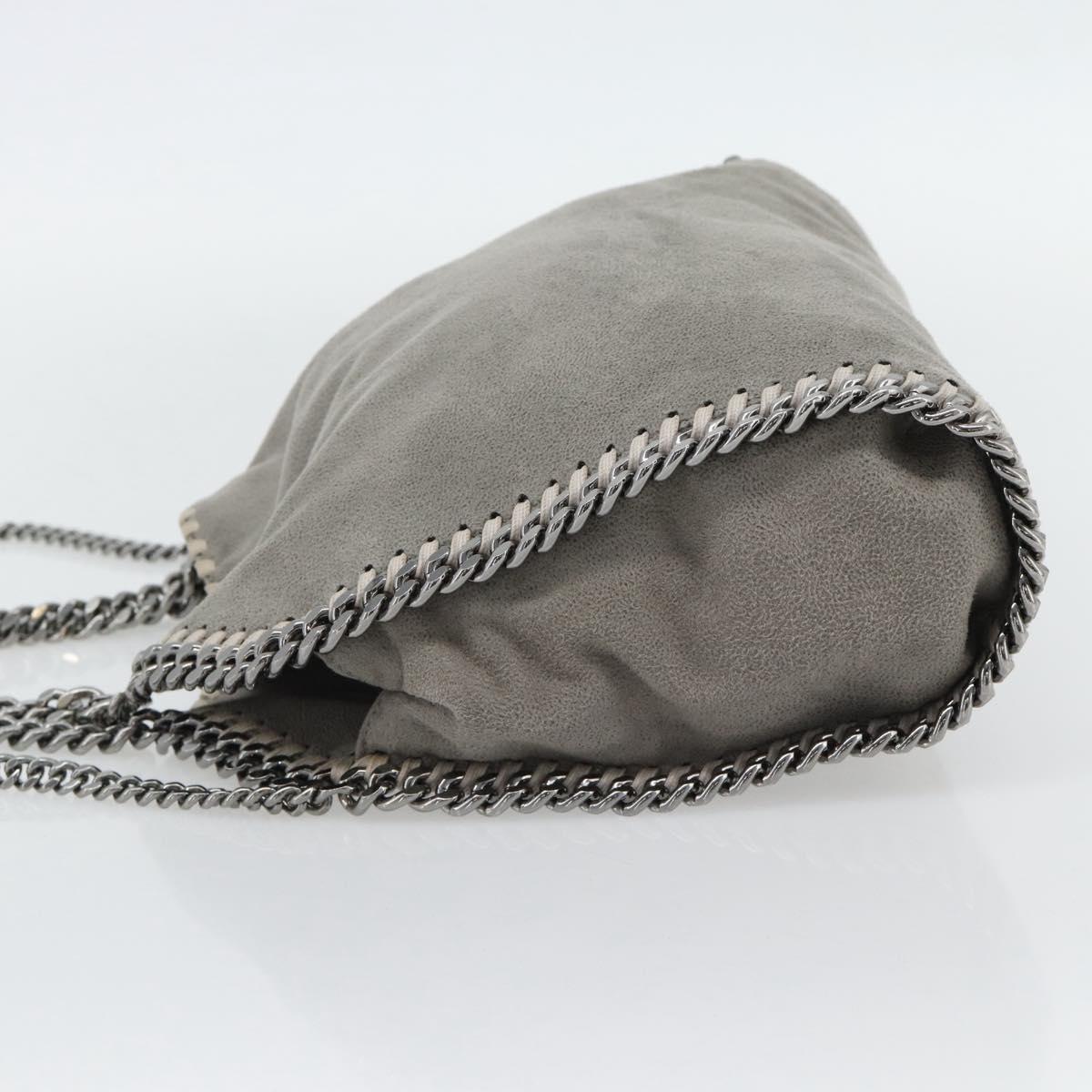 Stella MacCartney Chain Falabella Bag polyester 2way Gray 495151 Auth BA13093