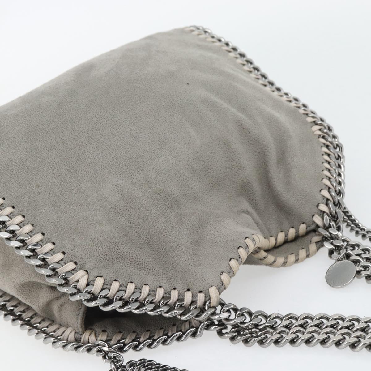 Stella MacCartney Chain Falabella Bag polyester 2way Gray 495151 Auth BA13093