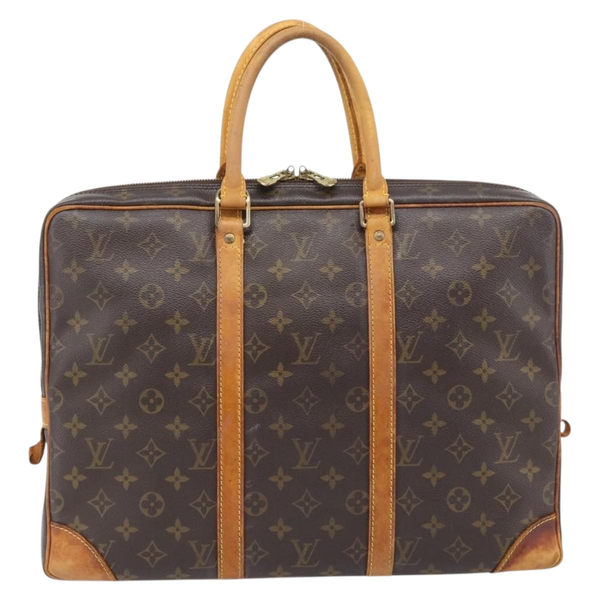 LOUIS VUITTON Monogram Porte Documents Voyage Business Bag M53361 Auth BA13100